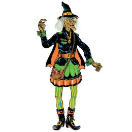 72 Wholesale Vintage Halloween Jointed Witch