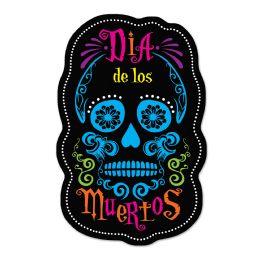 12 Pieces Day Of The Dead Sign Cutouts - Hanging Decorations & Cut Out