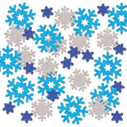 12 Pieces Snowflake Deluxe Sparkle Confetti - Christmas Decorations