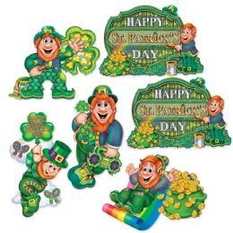 12 Pieces St Patrick's Day Cutouts - Hanging Decorations & Cut Out