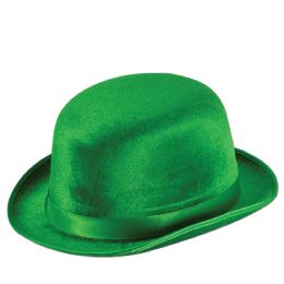 12 Pieces Green VeL-Felt Derby - Party Hats & Tiara