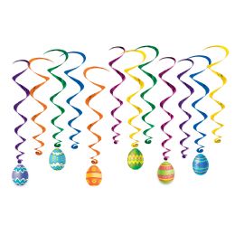 6 Pieces Easter Egg Whirls - Easter