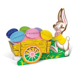 12 Wholesale Vintage Easter Bunny W/cart