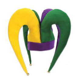 6 Pieces Felt Jester Hat One Size Fits Most - Costumes & Accessories