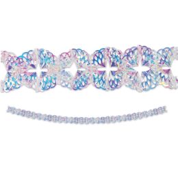 6 Pieces Iridescent Garland - Hanging Decorations & Cut Out