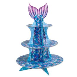 12 Pieces Mermaid Cupcake Stand - Party Center Pieces