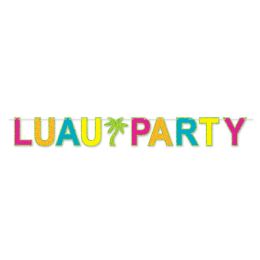 12 Wholesale Luau Party Streamer Glitter Print; Assembly Required