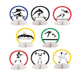 12 Wholesale Summer Sports Mini Centerpieces Different Design Front & Back