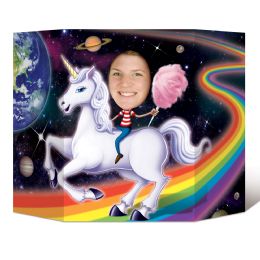 6 Pieces Unicorn Photo Prop Prtd 2 Sides; 1 Side You're The Unicorn/other Side Riding The Unicorn - Photo Prop Accessories & Door Cover
