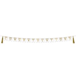 12 Pieces Congratulations Tassel Streamer - Party Banners
