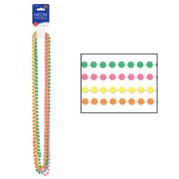 12 Wholesale Neon Party Beads Asstd Colors