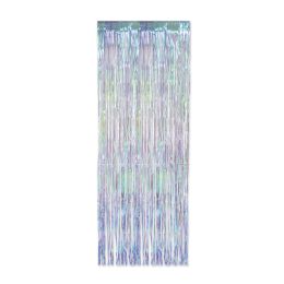 6 Pieces 1-Ply Iridescent Fringe Curtain - Hanging Decorations & Cut Out