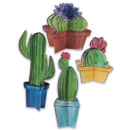 12 Wholesale 3-D Cactus Centerpieces Assembly Required