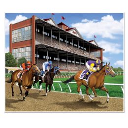 6 Wholesale Horse Racing InstA-Mural Photo Op Complete Wall Decoration