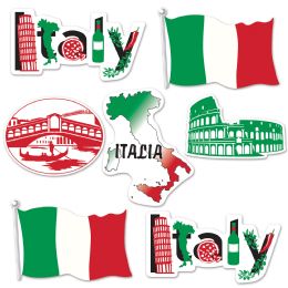 12 Pieces Italian Cutouts - Hanging Decorations & Cut Out
