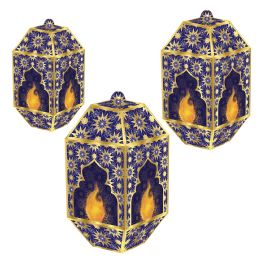 12 Wholesale Foil Ramadan Paper Lanterns