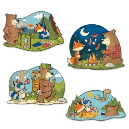 12 Pieces Woodland Friends Cutouts - Hanging Decorations & Cut Out