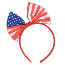12 Wholesale Patriotic Bow Headband