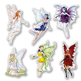 12 Wholesale Fairy Cutouts Prtd 2 Sides