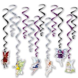 6 Pieces Fairy Whirls - Hanging Decorations & Cut Out