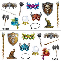 12 Pieces Fantasy Photo Fun Signs Prtd 2 Sides W/different Designs - Photo Prop Accessories & Door Cover