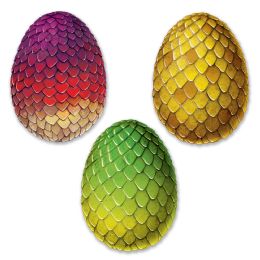 12 Pieces Dragon Egg Cutouts - Hanging Decorations & Cut Out