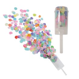 12 Pieces Push Up Confetti Poppers MultI-Color - Streamers & Confetti