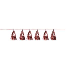 12 Pieces Metallic Tassel Garland - Hanging Decorations & Cut Out