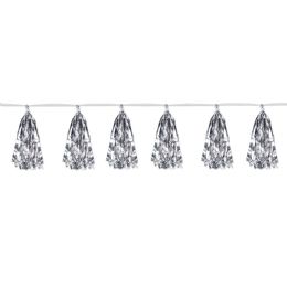 12 Pieces Metallic Tassel Garland - Hanging Decorations & Cut Out