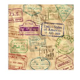 12 Wholesale Around The World Luncheon Napkins (2-Ply)