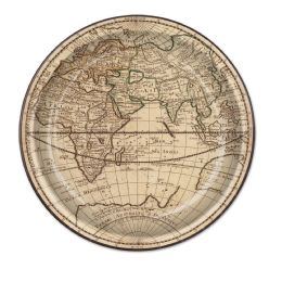 12 Pieces Around The World Plates - Party Accessory Sets
