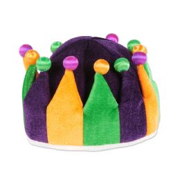 6 Wholesale Plush Jester Crown
