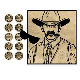 24 Pieces Pin The Badge On The Sheriff Game - Party Favors