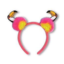 12 Pieces Toucan PoM-Pom Headband Attached To SnaP-On Headband - Costumes & Accessories