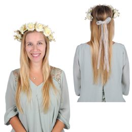 12 Pieces Floral Crown - Costumes & Accessories