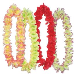 6 Pieces Aloha Floral Leis - Party Necklaces & Bracelets