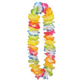 12 Pieces Mahalo Floral Lei - Party Necklaces & Bracelets
