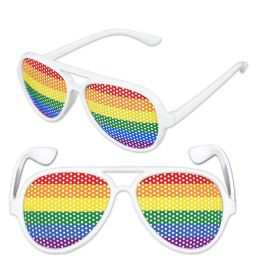 6 Pieces Rainbow Pinhole Glasses - Party Favors