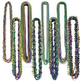 Mardi Gras Bead Assortment - Party Necklaces & Bracelets