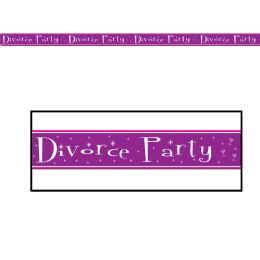 12 Pieces Divorce Party Party Tape AlL-Weather Poly Material - Party Novelties