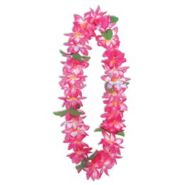 12 Pieces Big Island Floral Lei - Party Necklaces & Bracelets