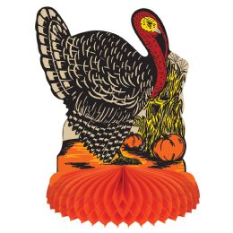 12 Pieces Vintage Fall Harvest Turkey Centerpiece - Party Center Pieces