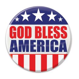 6 Wholesale God Bless America Button