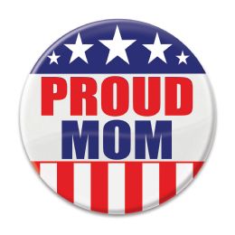 6 Pieces Proud Mom Button - Costumes & Accessories