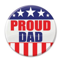 6 Pieces Proud Dad Button - Costumes & Accessories