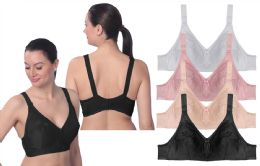 48 Wholesale Women's Wireless Minimizer Bra