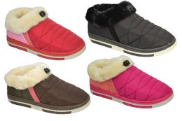 36 Wholesale Woman Faux Fur Fuzzy Comfy Soft Plush Indoor Outdoor Slipper Assorted Color And Size 7-12