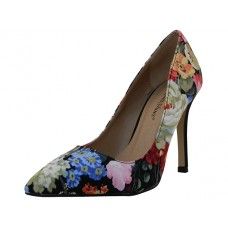 8 Wholesale Women's "angeles Shoes" High Heel Pump Bride Shoe Floral Printed Size 6-10