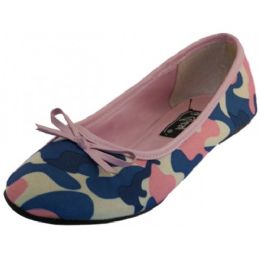 Wholesale Footwear Women's Pink 6-11 Camouflage Ballet Flat Shoes