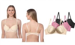 48 Pieces Women's Intimate Underwire T-Shirt Bras In Pink - Womens Bras And Bra Sets